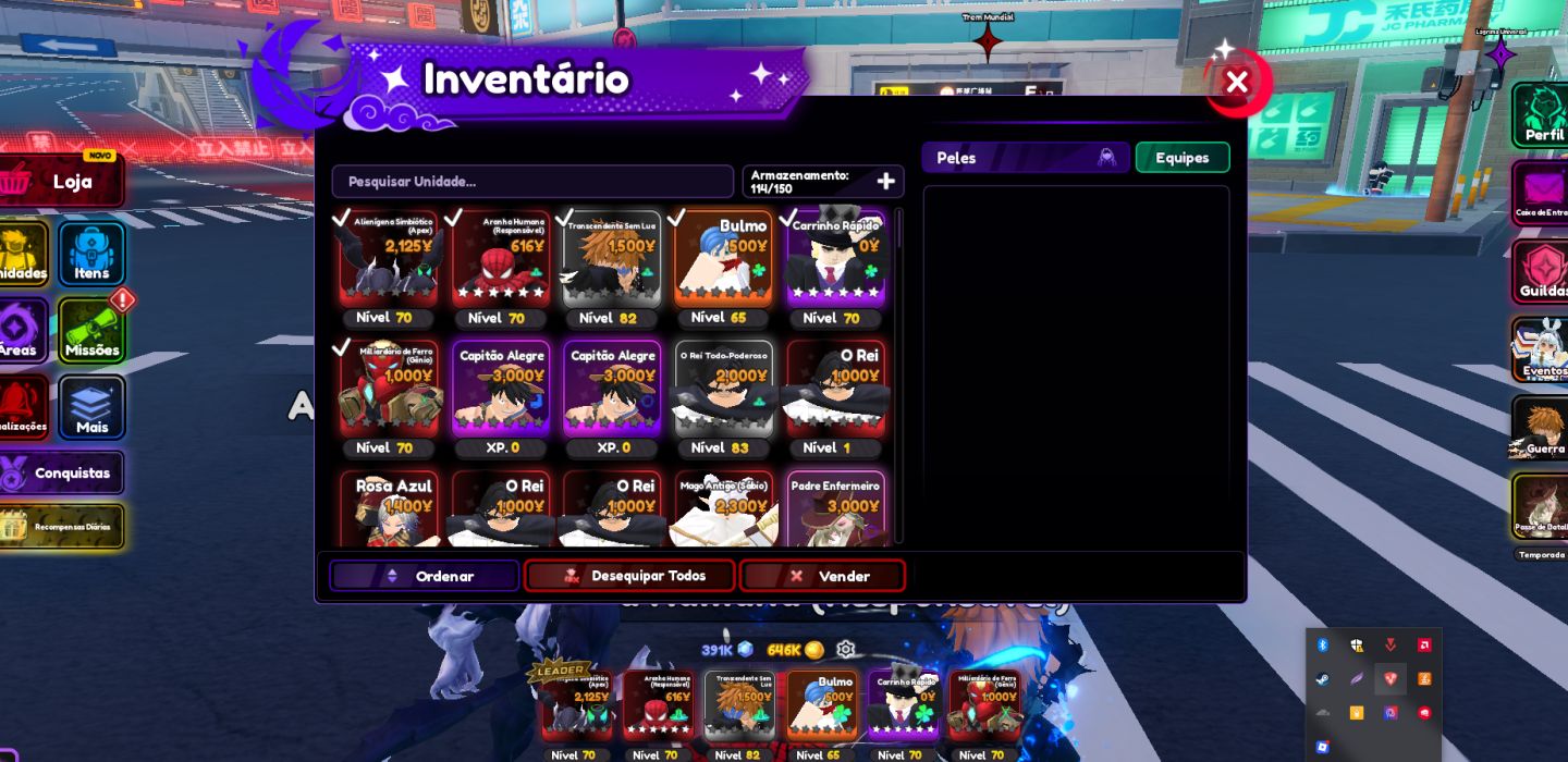 Conta de anime vanguards , anime expeditions e utdzx com secretos e RR