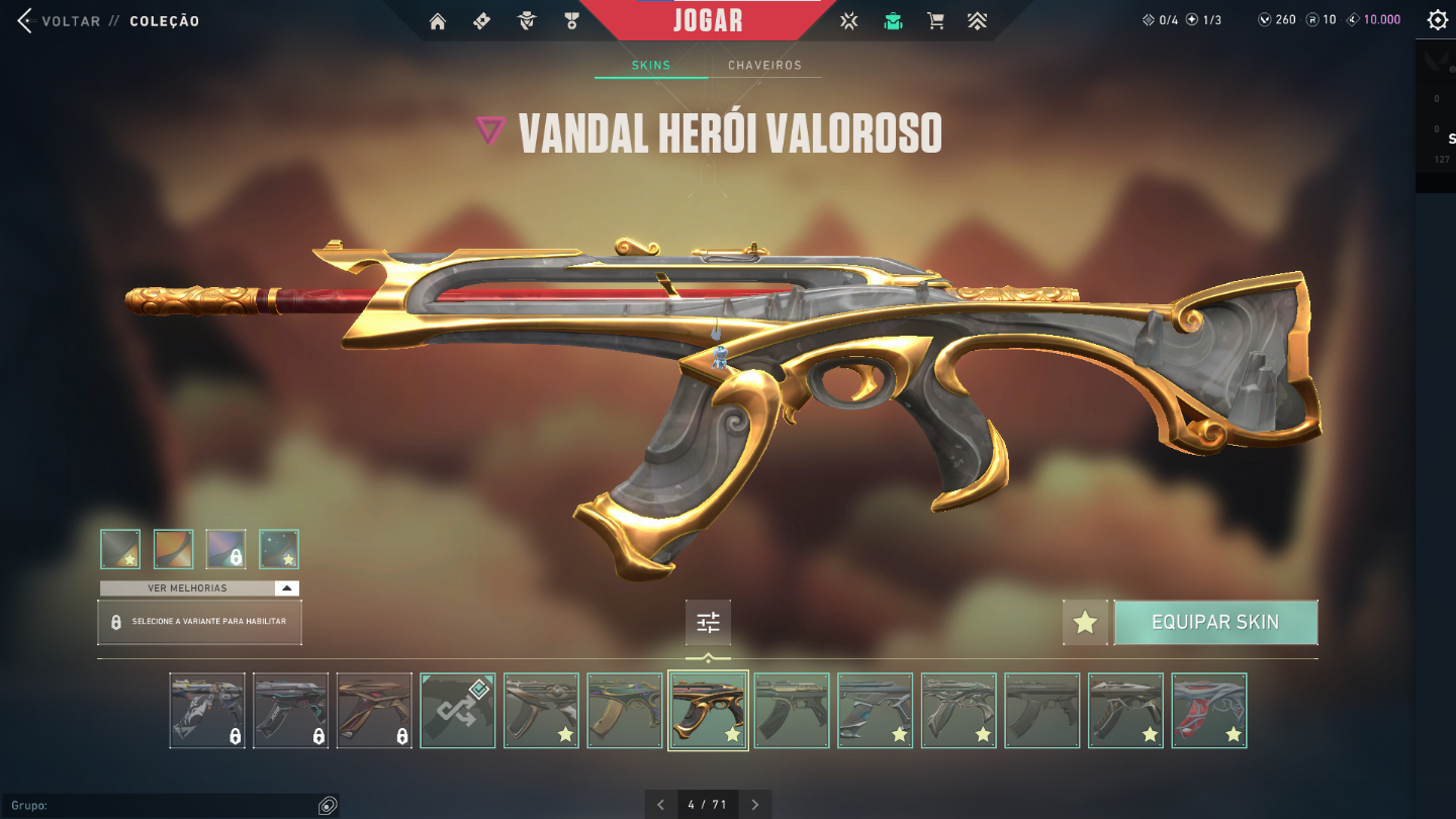 Conta de Valorant com diversas skins