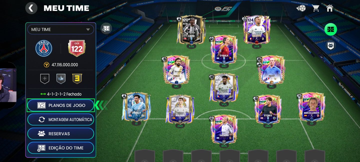[MENOR PREÇO!] CONTAS DE FIFA MOBILE/EA FC MOBILE - GER 122 PERTO DO GER 123/124