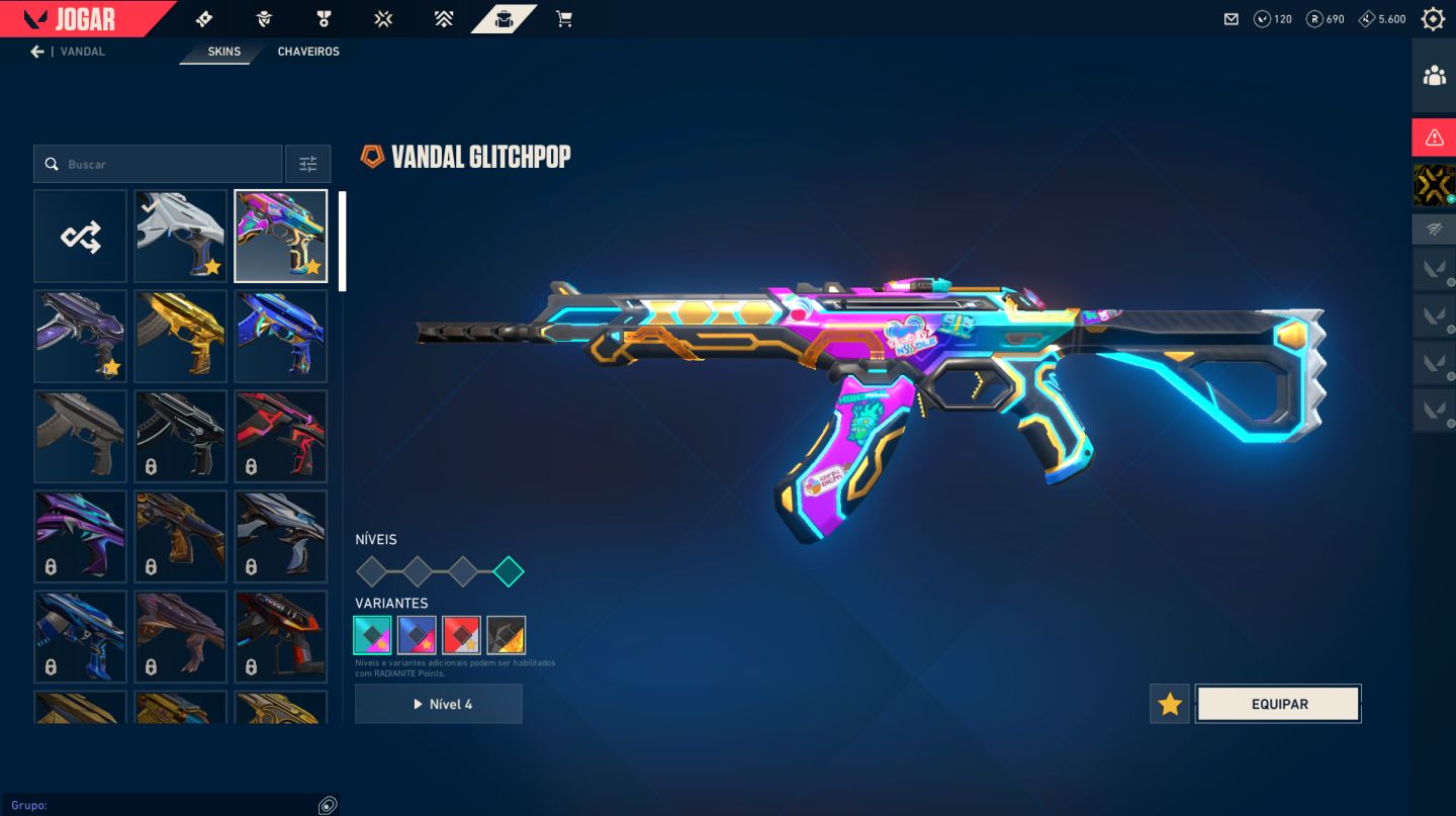 CONTA VALORANT CHEIA DE SKINS