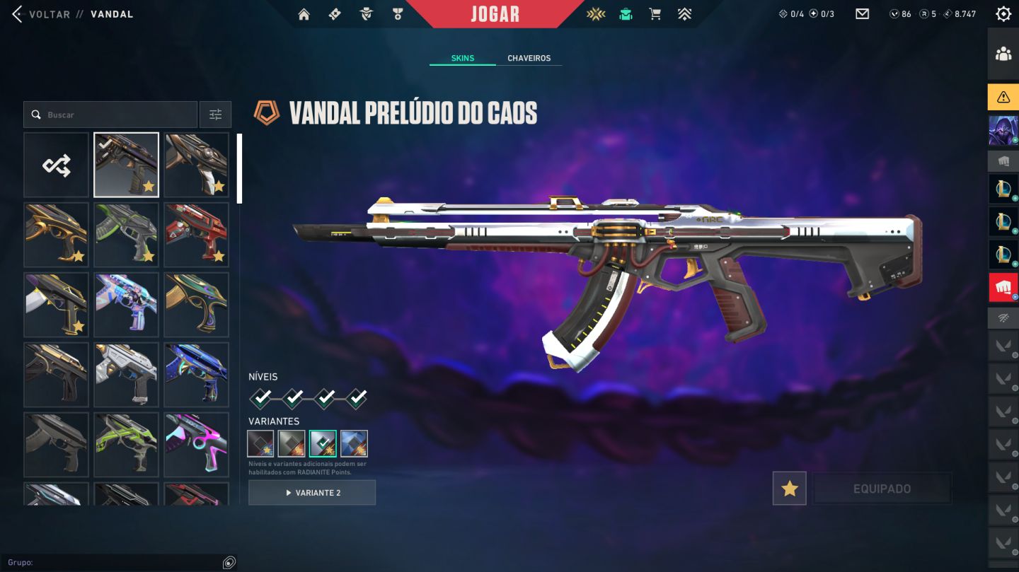CONTA VALORANT E LOL - 3K GASTOS - MUITAS SKINS