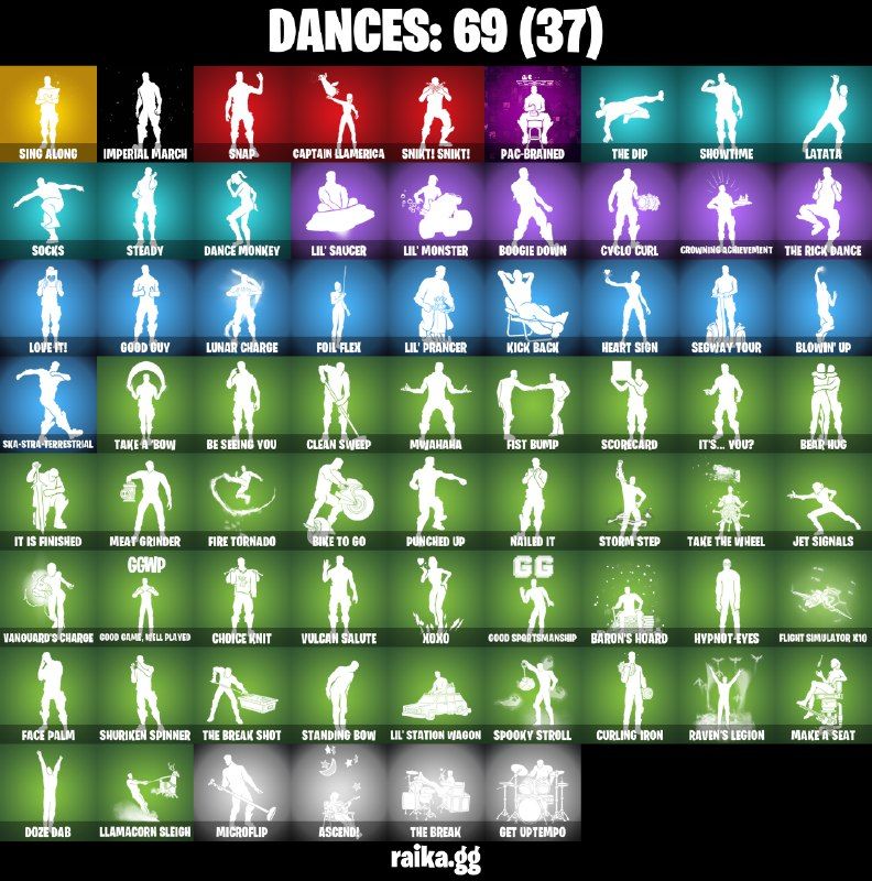 47 Skins - Darth Vader, Spider Man, Prowler, Santa Dogg, 0 vbucks