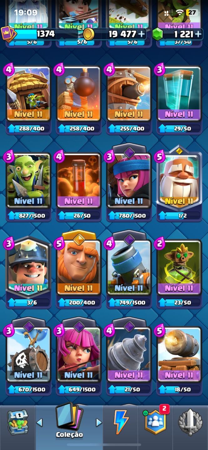 Conta Clash Royale Arena 22 Barata