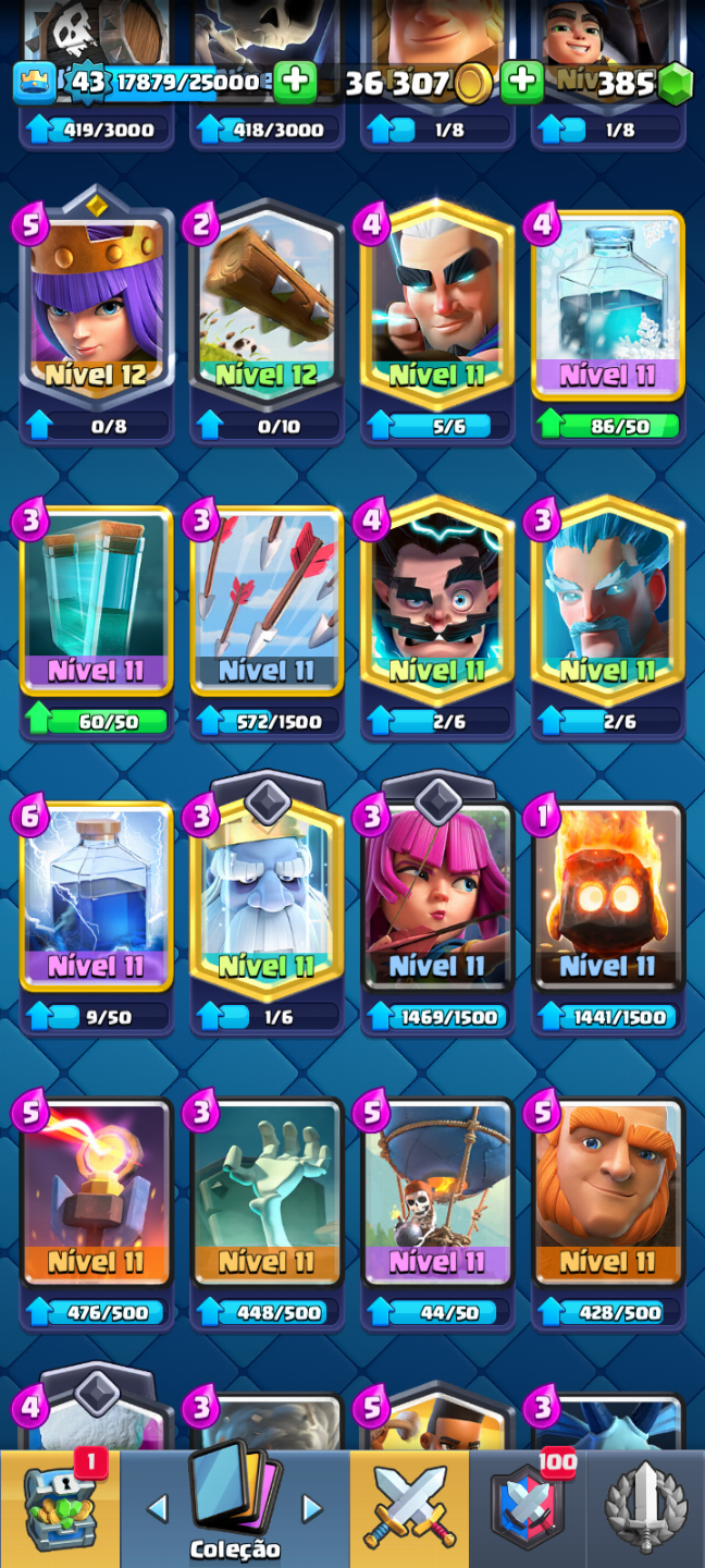 Conta de Clash Royale 7 anos com 3 evo