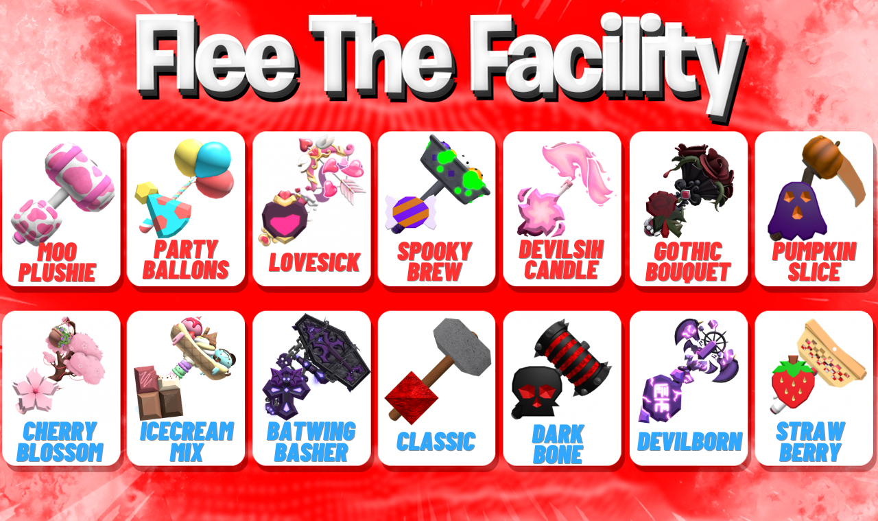 [BARATO] COMBOS DE MARRETAS FLEE THE FACILITY | FTF SETS