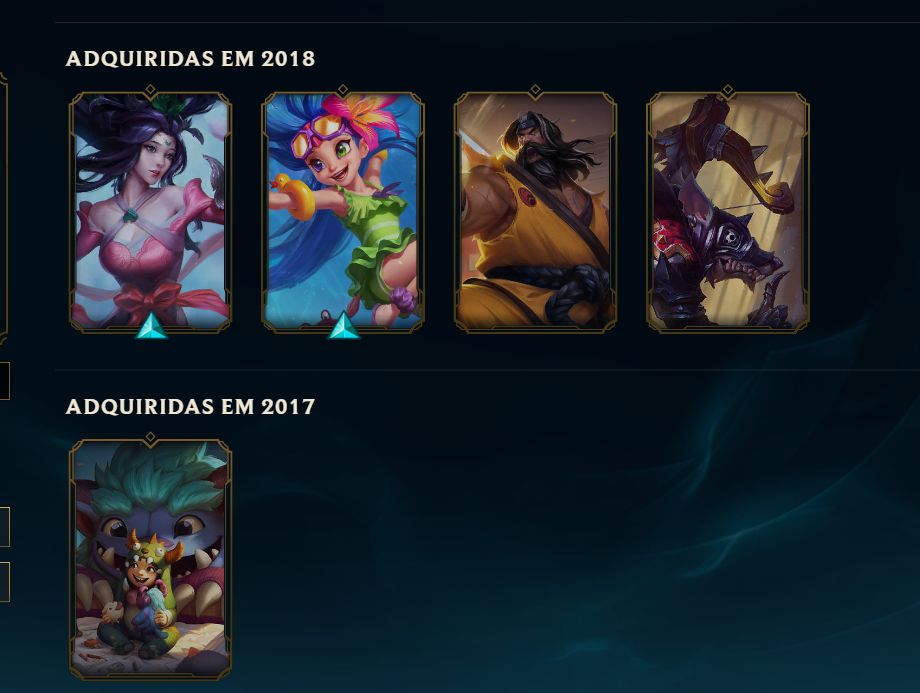 CONTA LEAGUE OF LEGENDS NÍVEL 137 PRATA 3 COM 89 SKINS