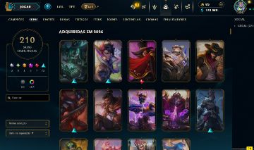 CONTA 454 FULL CHAMPS 210 SKINS 150K DE ESSENCIA AZUL - ESMERALDA 3