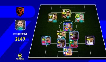 CONTA eFOOTBALL 3147 DE FORÇA! DE BRUYNE 105 + CRAQUES! LAMPARD INCLUSO!