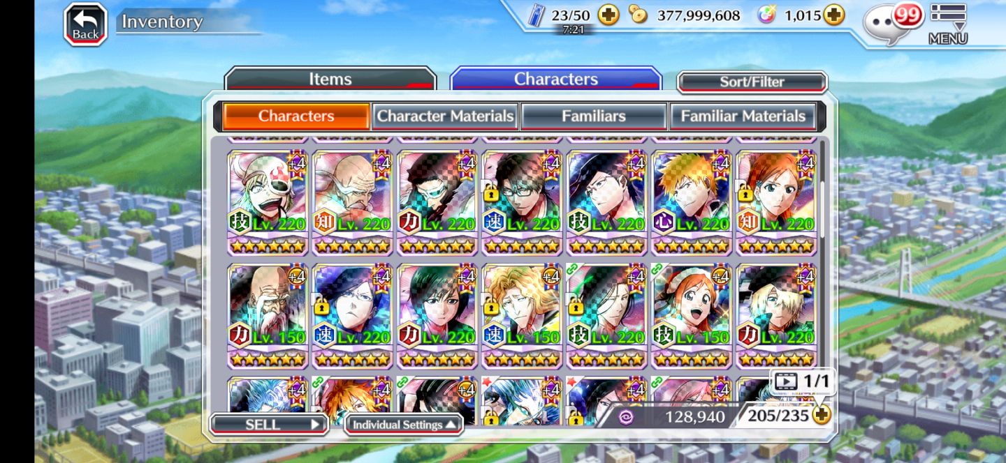 Conta Bleach Brave Souls nanao Ise