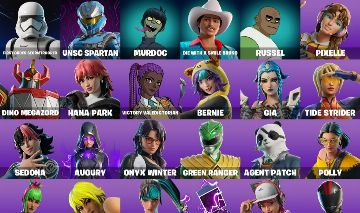 CONTA FORTNITE COMPLETA | ITENS RAROS SKINS PICARETAS DANÇAS MOCHILAS PLANADORES
