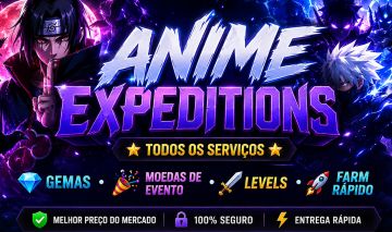 Anime Expeditions | Farm de Gemas, Moedas de Evento, Levels e Serviços!