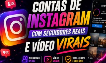 CONTAS DE INSTAGRAM SEGUIDORES REAIS