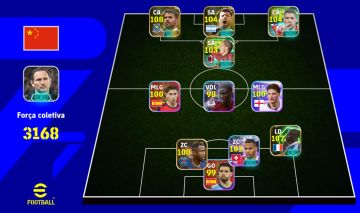 PROMO!! | CONTA EFOOTBALL! 3168 DE FORÇA COLETIVA + CRAQUES 108/107/104