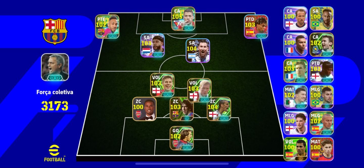 [MAIS BARATO] Conta iniciante full Efootball Mobile