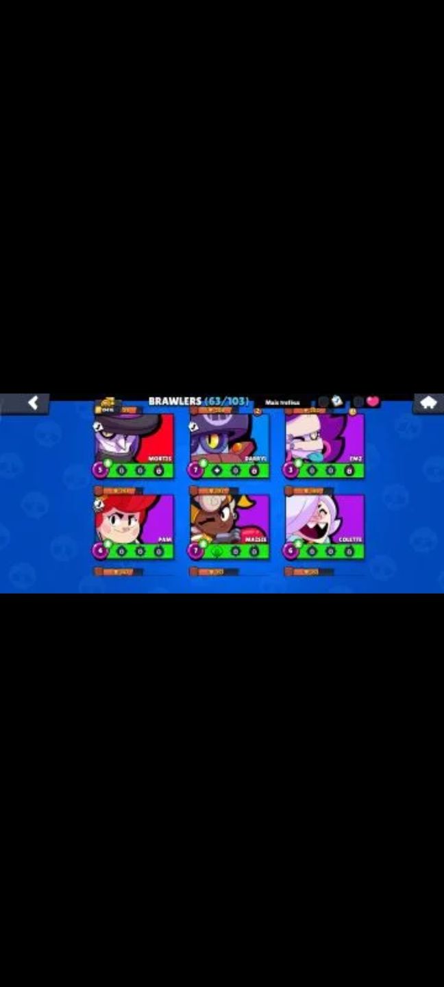 CONTA DE BRAWL STARS COM MUITOS TROFEUS E SKINS LENDARIAS