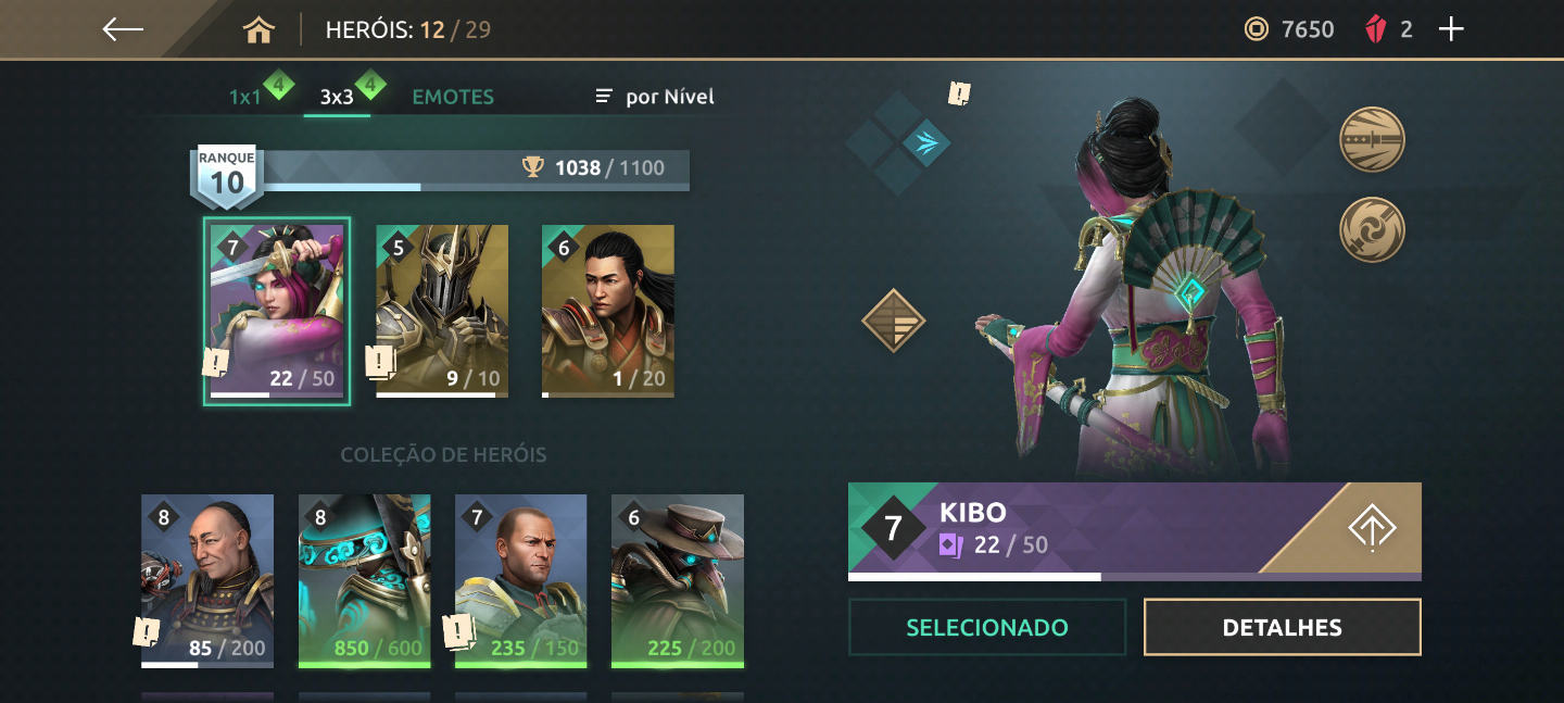 CONTA ANTIGA DE SHADOW FIGHT ARENA, COM LENDÁRIOS DO META