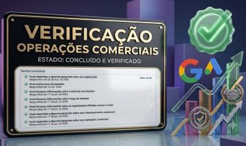 CONTA GOOGLE ADS | VERIFICAÇÃO ANUNCIANTE | VERIFICAÇÃO OPERAÇÕES COMERCIAIS