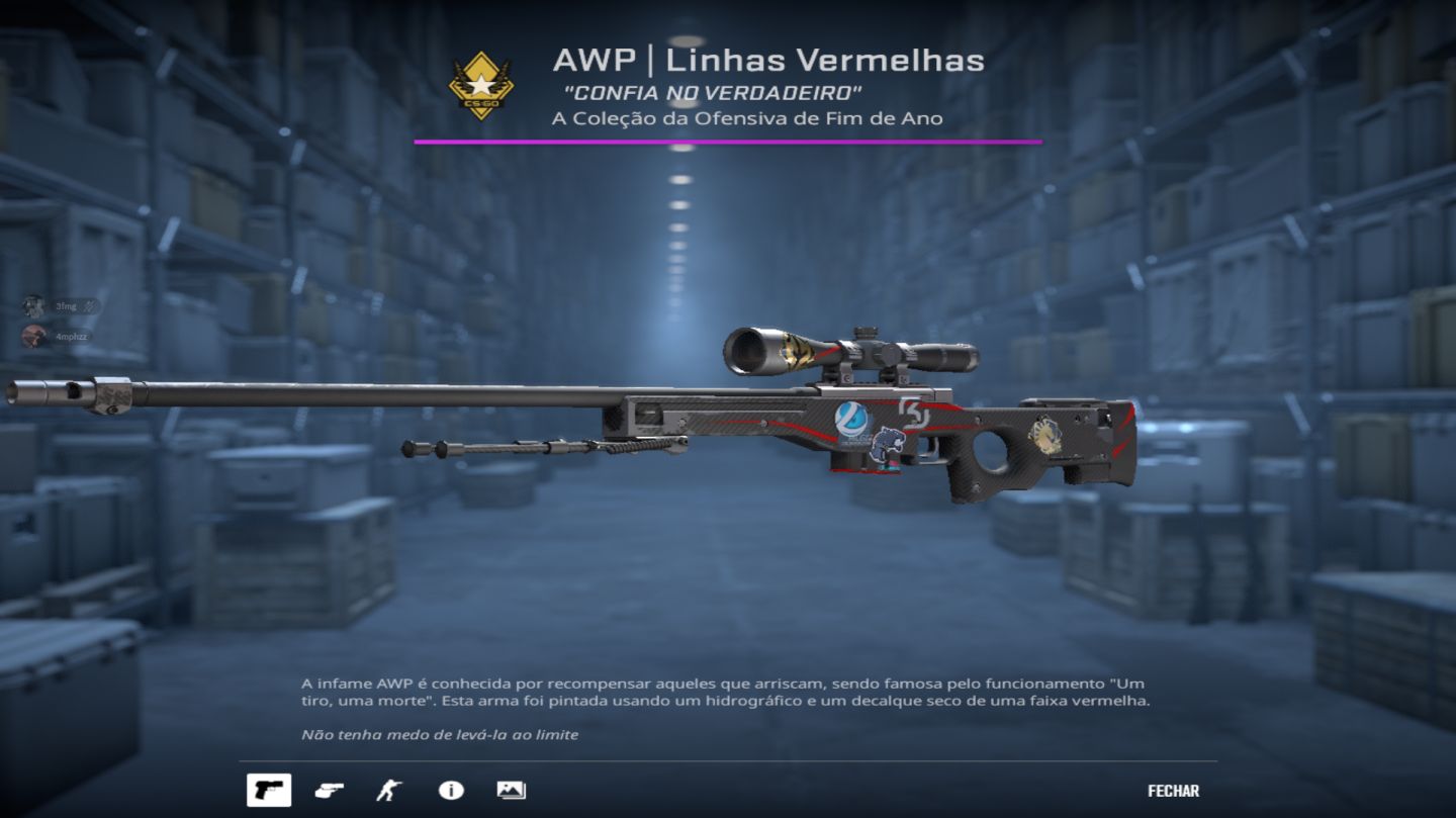 AWP RED LINE do Fallen muito parecida no precinho.