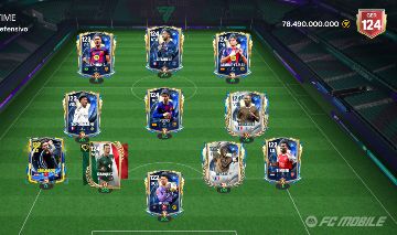[PROMOÇÃO 5% OFF] EA FC MOBILE/FIFA MOBILE GER 124 COM 5 CARTAS DE GER 124 TOTY