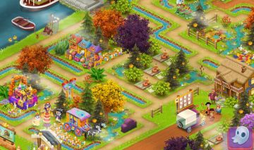 Conta Hay Day com MUITAS decorações compradas