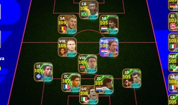 Conta efootball de 3269 buffon 108 big time varane 107 da França hazard 109