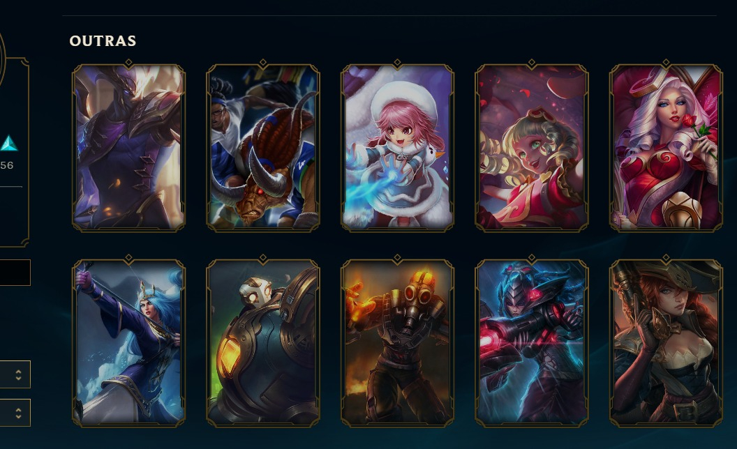 League of legends account mais de ( 160) skins 3 reembolsos mmr platina