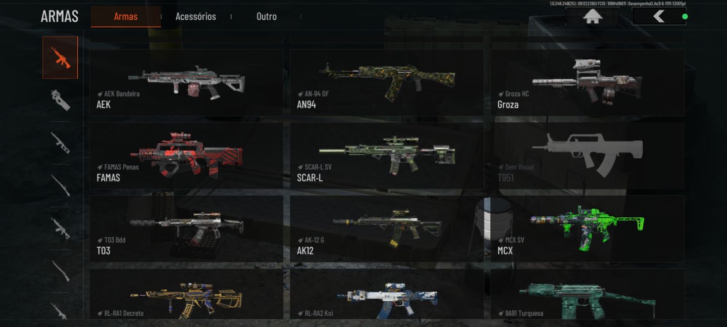 CONTA ARENA BREAKOUT COM SKIN LENDÁRIA + FACA + 150M ARMAZÉM