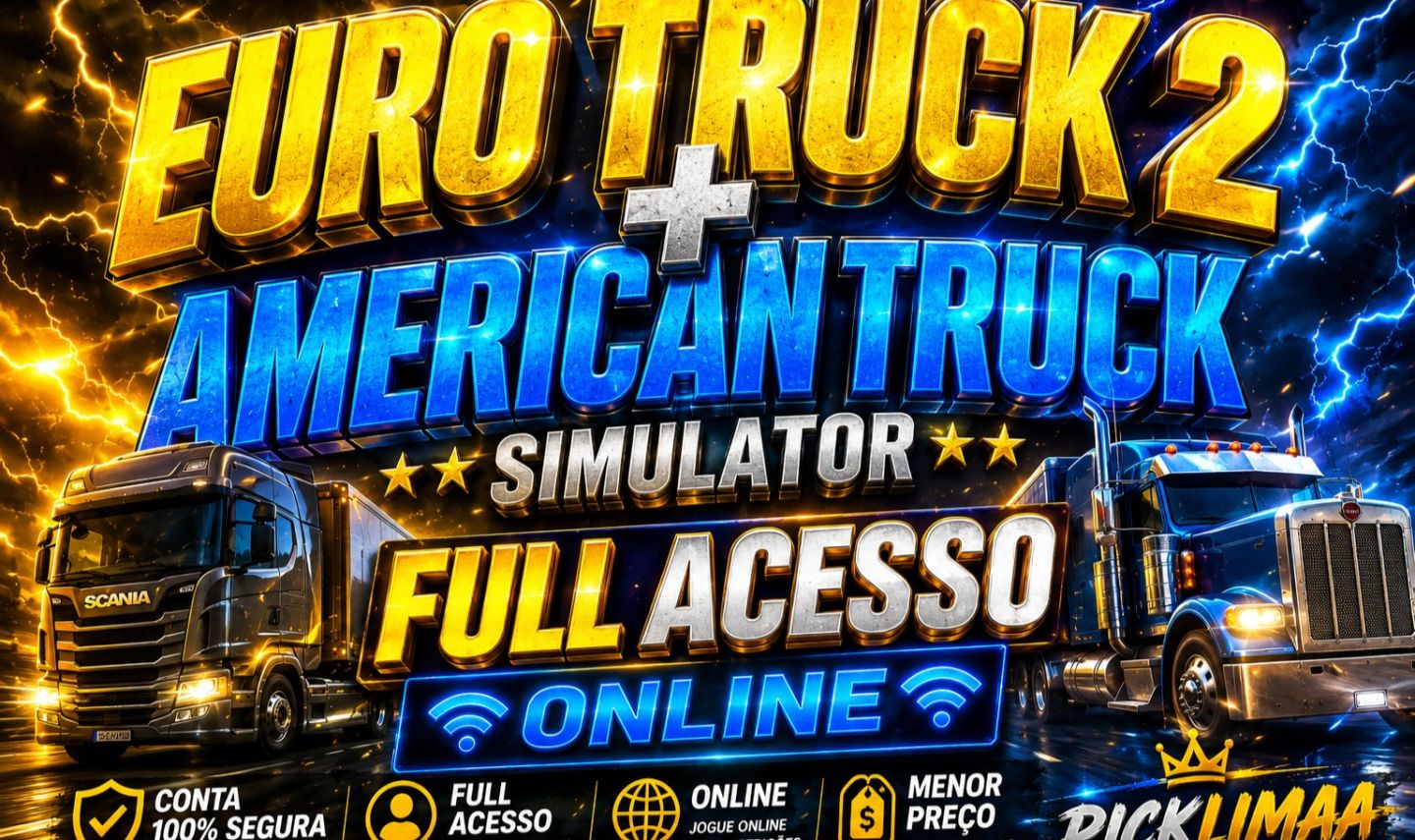 Euro Truck Simulator 2 + American Truck | Full Acesso Online | Menor Preço!