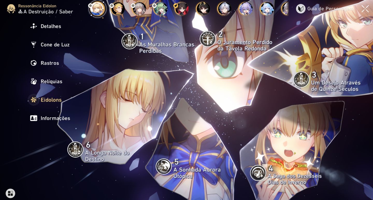 Saber E6S3 - 107 passes dourados e +++