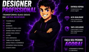 DESIGNER PROFISSIONAL ! (THUMBNAIL, LOGO, BANNERS, ANUNCIOS, GIFS, OVERLAYERS..)