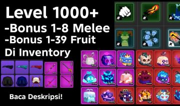 Conta nível 1000 + Fruta bônus no inventário +