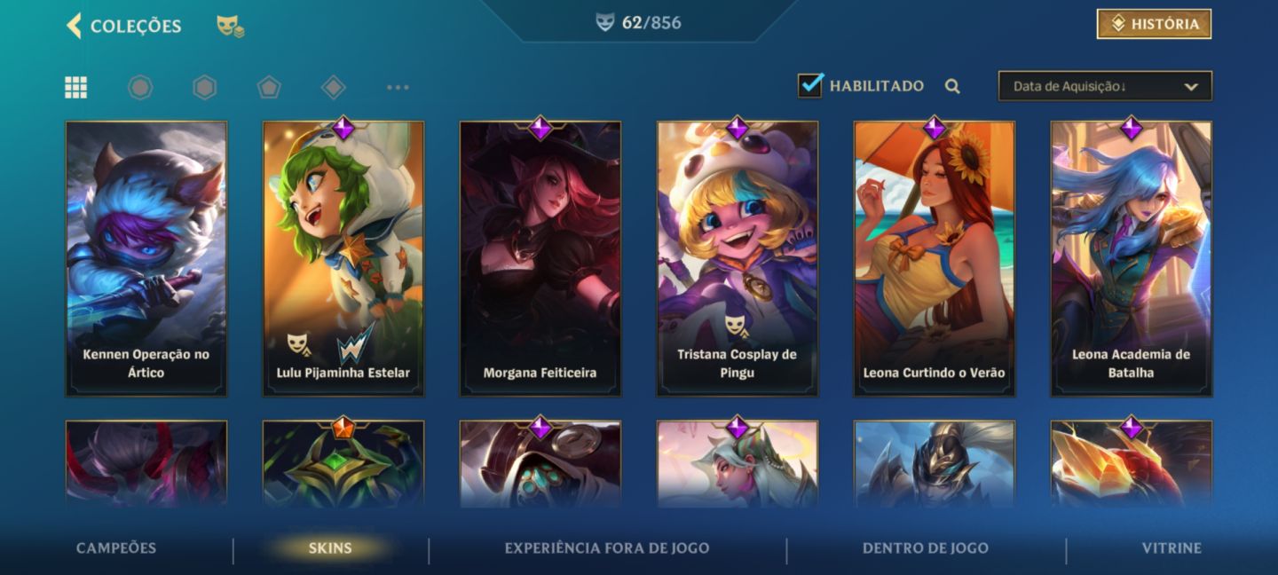 Conta WIld Rift League Of Legends 62 Skins De Eventos E Coleção Leona Completa