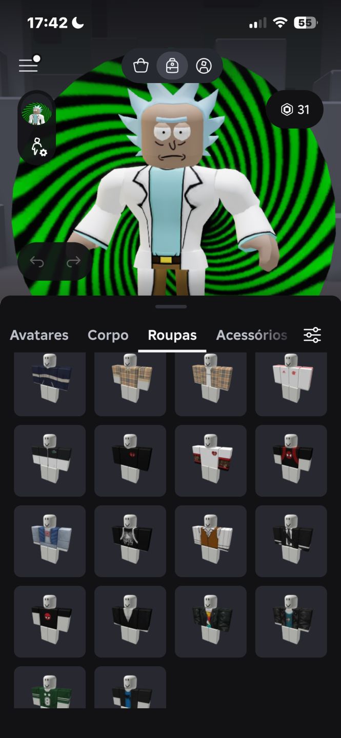 Conta Roblox (Roupas e acessórios) promoção!!