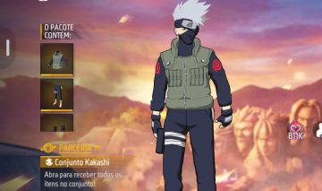Conta bot+ conjunto Kakashi
