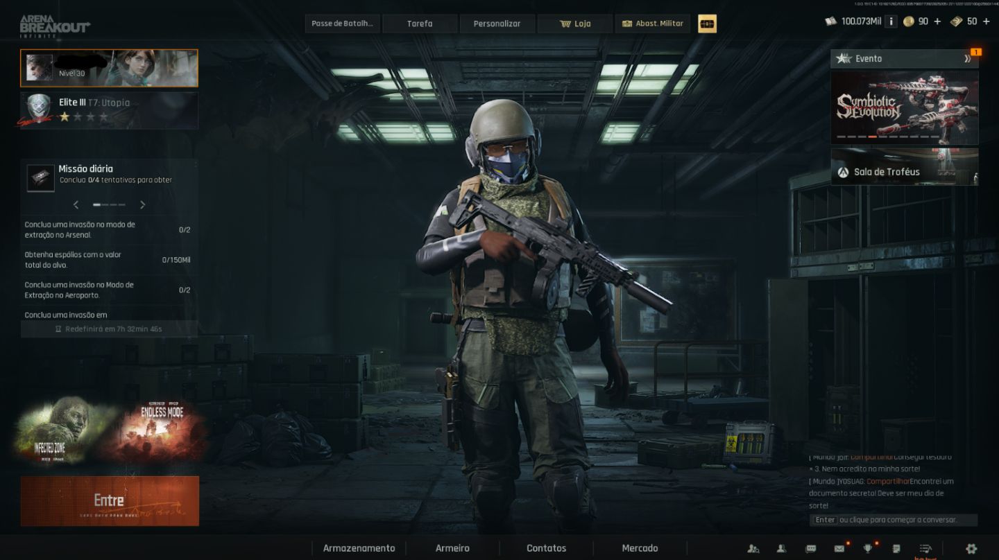 Conta Arena Breakout Pc Full Acesso - Nvl30 - 100M Koen - Muitas Skins