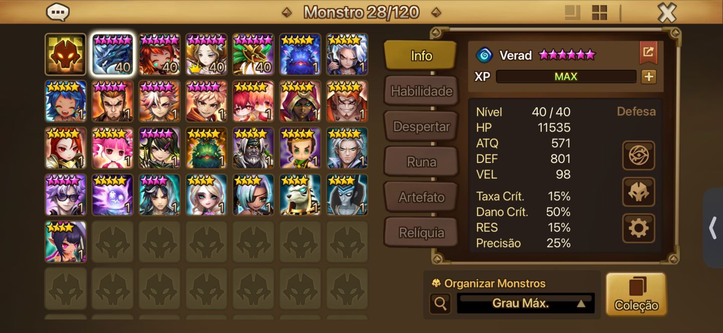 Triple ld global de summoner wars. Acc early game, com mais de 500 dias