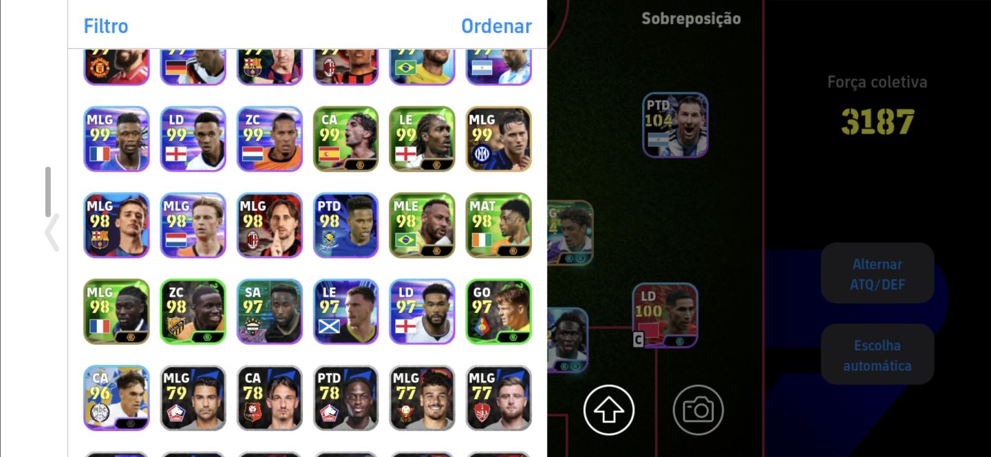 CONTA EFOOTBALL COM EPICOS E ETC..