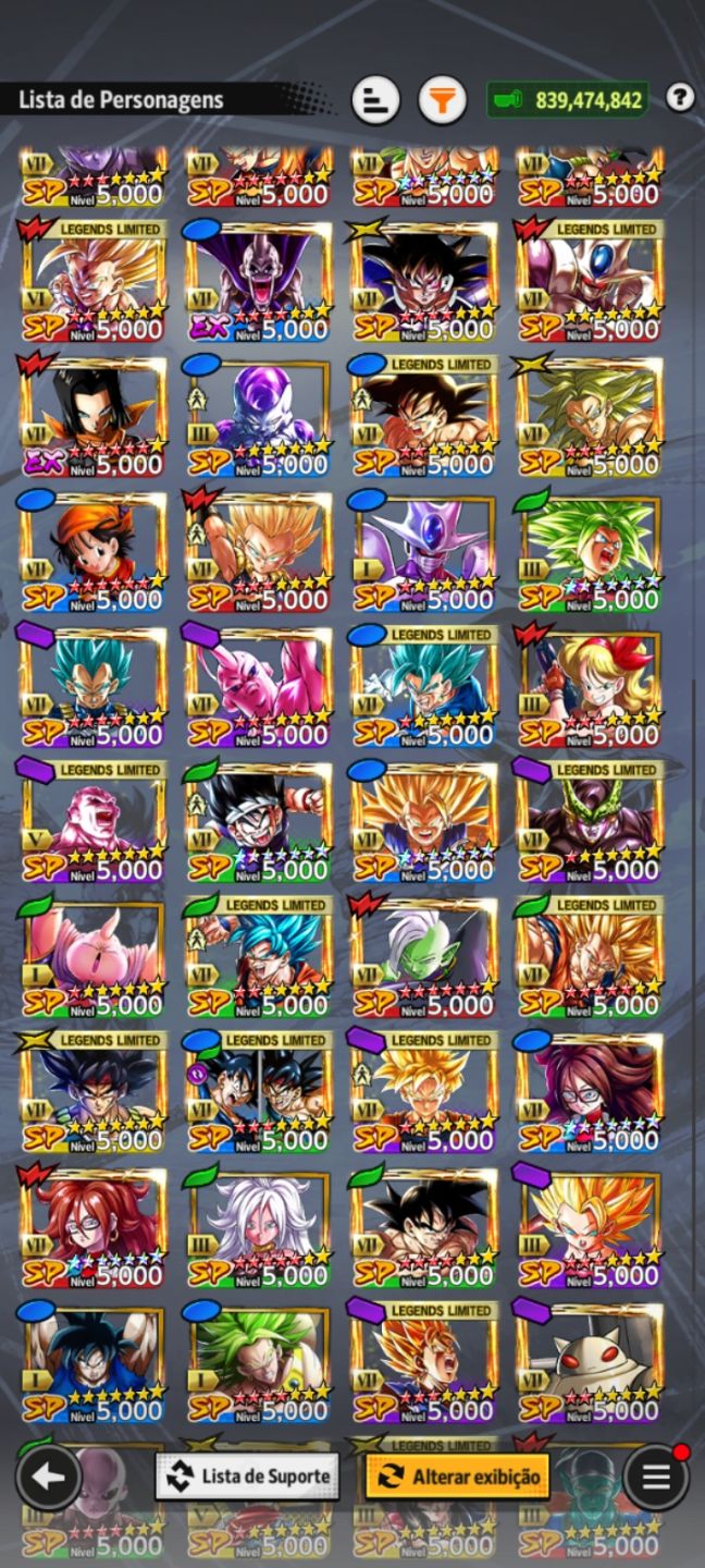 Conta de Dragon Ball Legends End Game Pronta Para Legends Festival