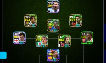 CONTA eFOOTBALL MOBILE , Yaya Touré 105, Cannavaro 107, Unai Simón 106