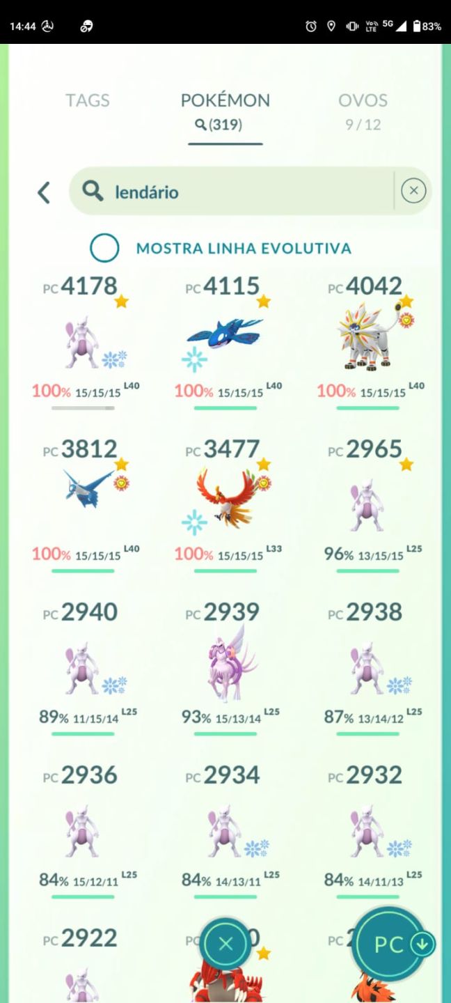 Conta Pokémon GO LV.72