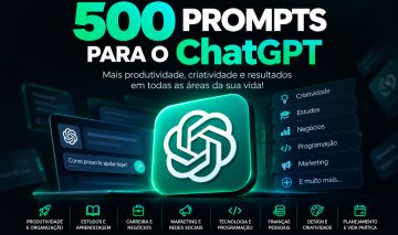 (COMBO) 900 Prompts para ChatGPT e Claude AI | Pack Digital em PDF