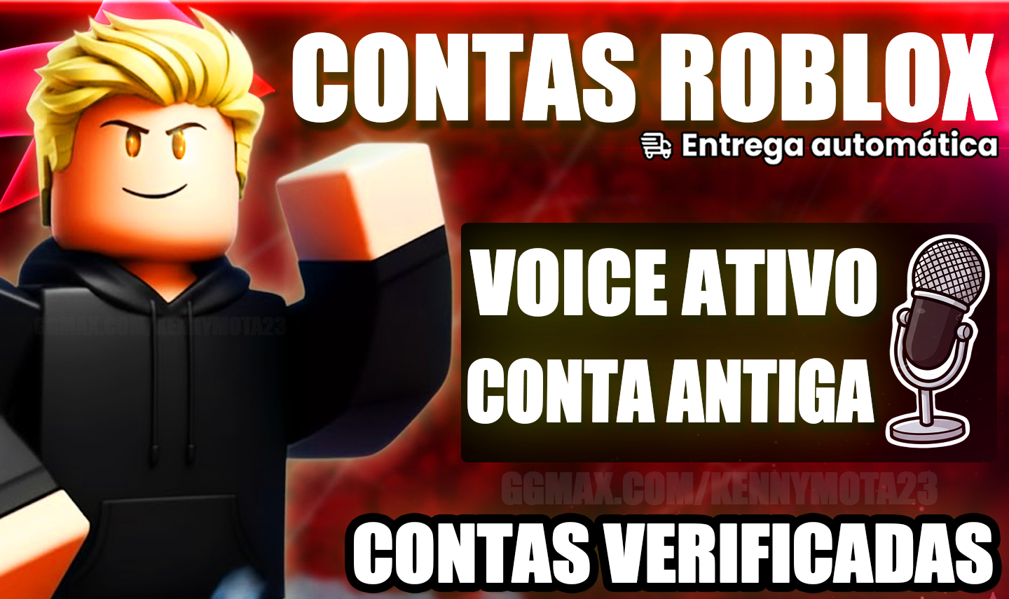 [MELHOR PREÇO] CONTA ROBLOX COM VOICECHAT // IDADE VERIFICADA ENTREGA-AUTOMÁTICA