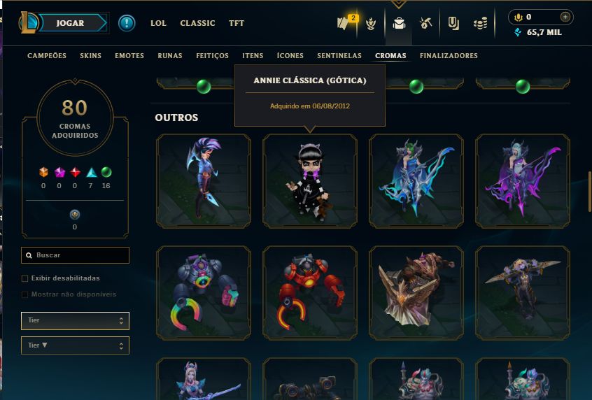 [CONTA RARA] HANDLEVEL LVL 258 DE 2013+RAMMUS REI+KAULE JUIZA+ DADOS DA CONTA