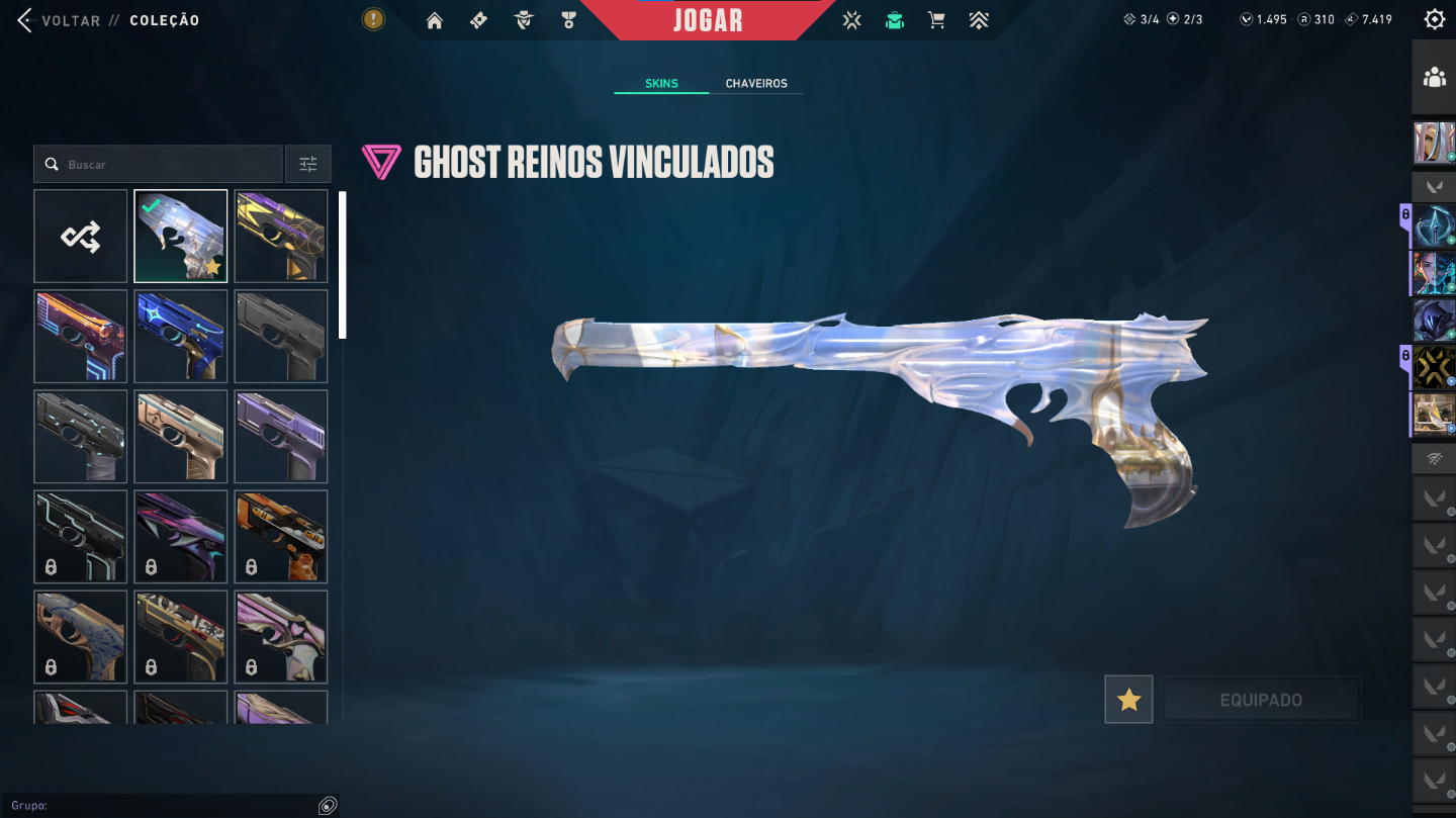CONTA VALORANT VARIAS, 1.790 gastos SKIN, D3, UNICO DONO, VARIAS SKIN, PEAK ASC3