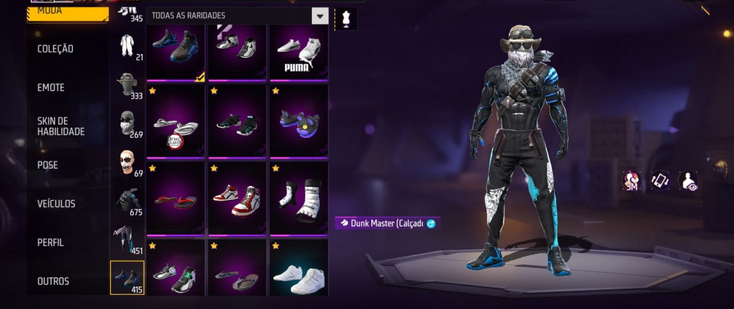 Conta Free Fire muito rara e muito gemada. Valor negociável pra sair rápido!!