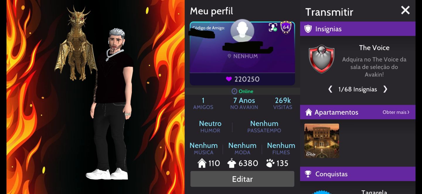 Conta de avakin life, super rica e rara.