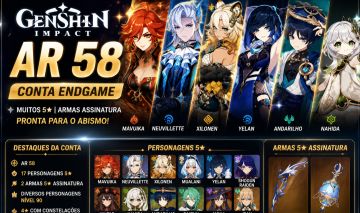 AR58 | Mavuika, Neuvillette, Yelan+Aqua, Andarilho+BIS, Nahida