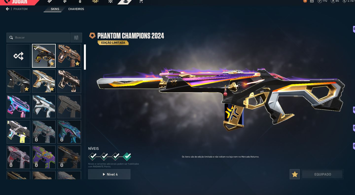 Conta Valorant ascendente 3 com 5 facas e varias outras skins de armas