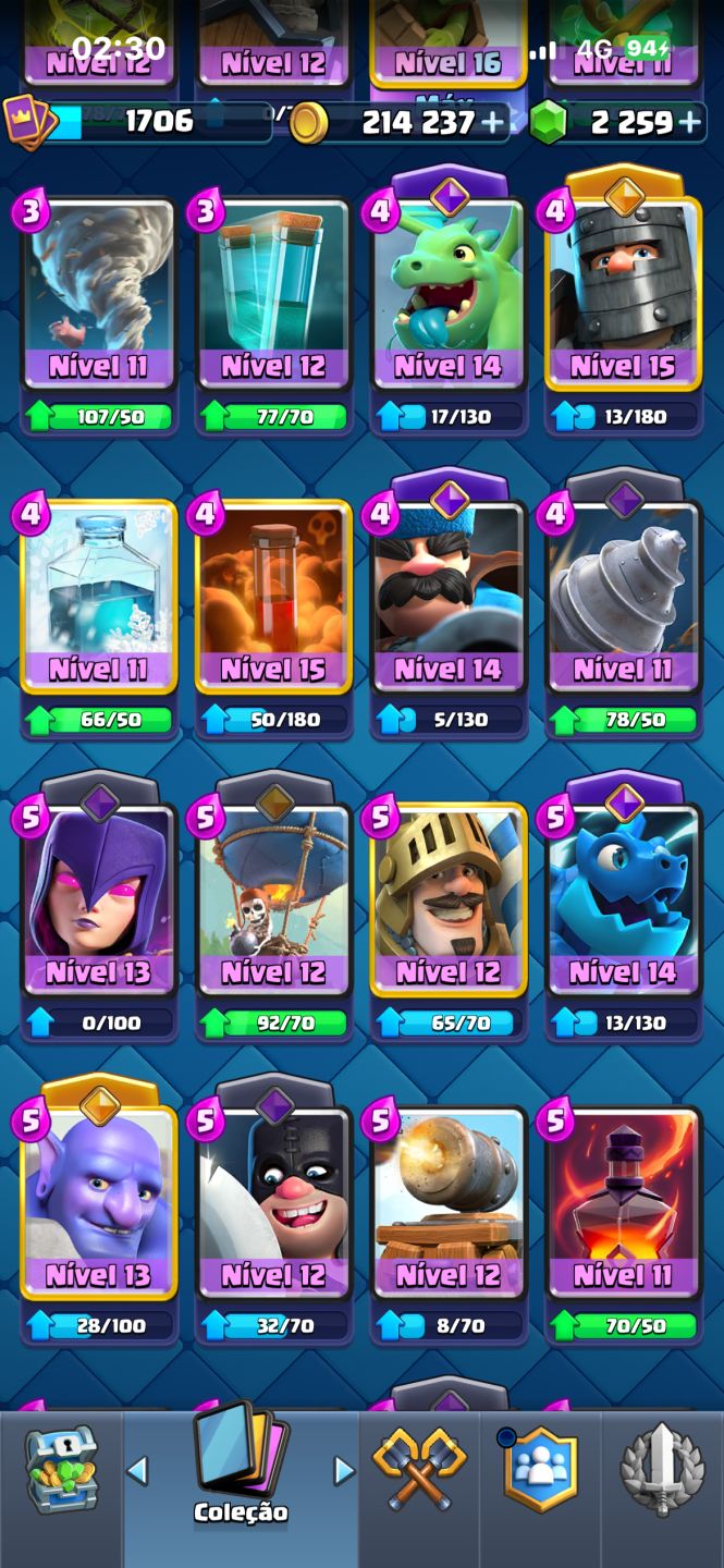 Conta Clash royale 12.600 troféus GEMADA