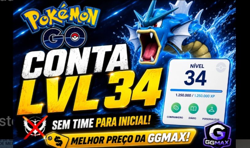 CONTA POKÉMON GO LVL 34 MELHOR PREÇO